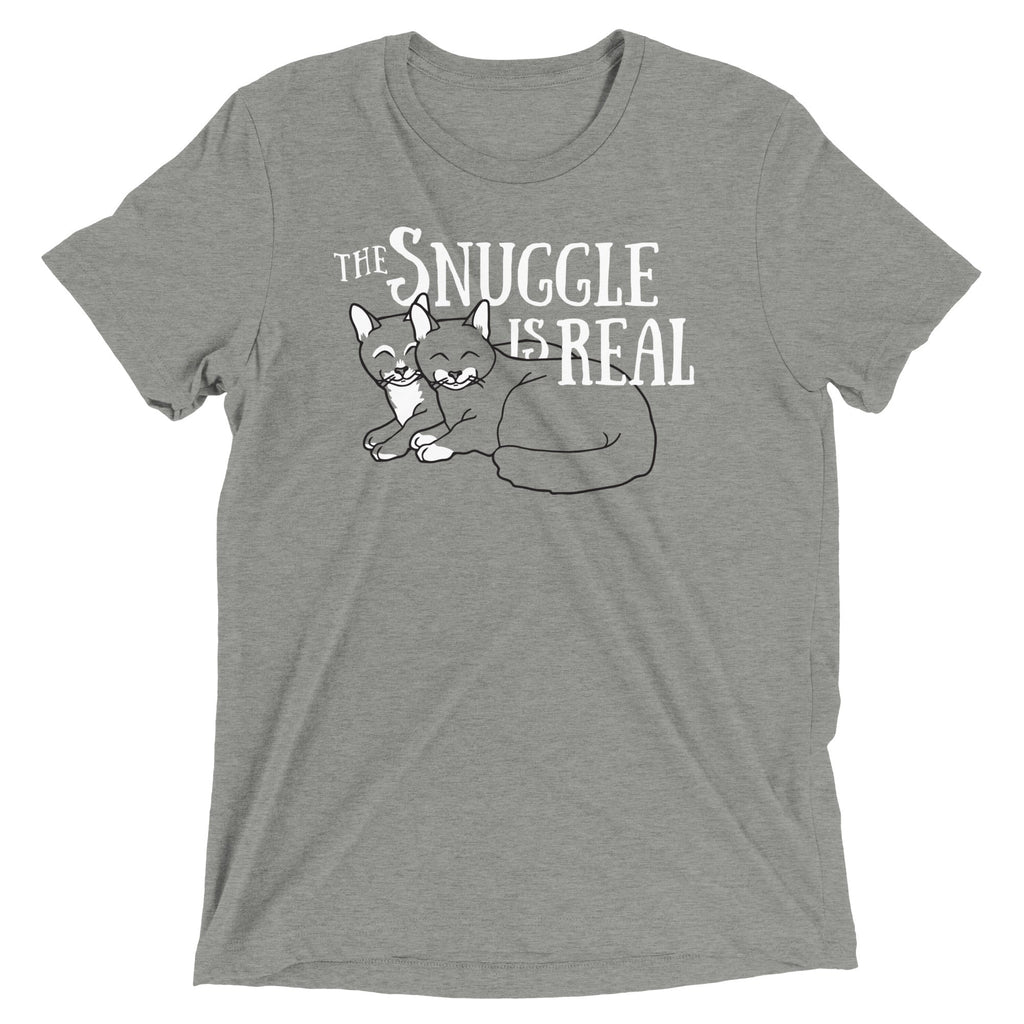 The Snuggle Is Real Men's Tri-Blend Tee