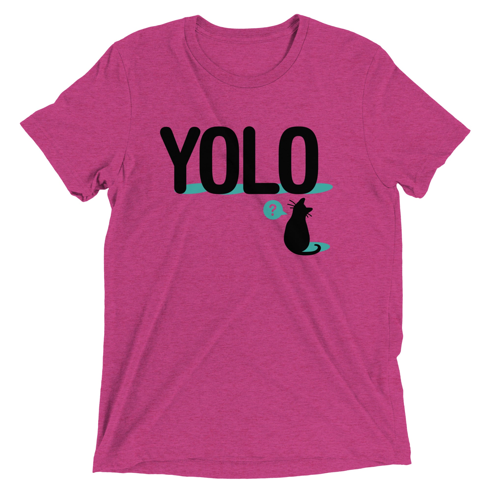 YOLO Cat Men's Tri-Blend Tee