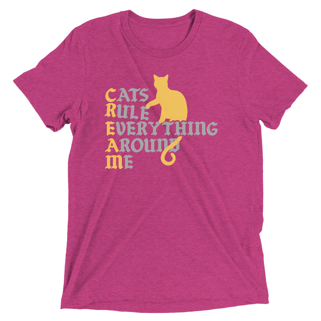Cats Rule Everything Around Me Men's Tri-Blend Tee