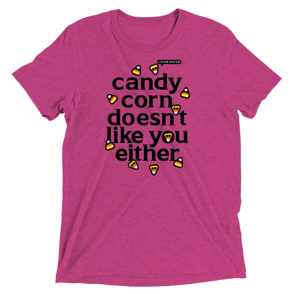 Candy Corn Doesn't Like You Either Men's Tri-Blend Tee