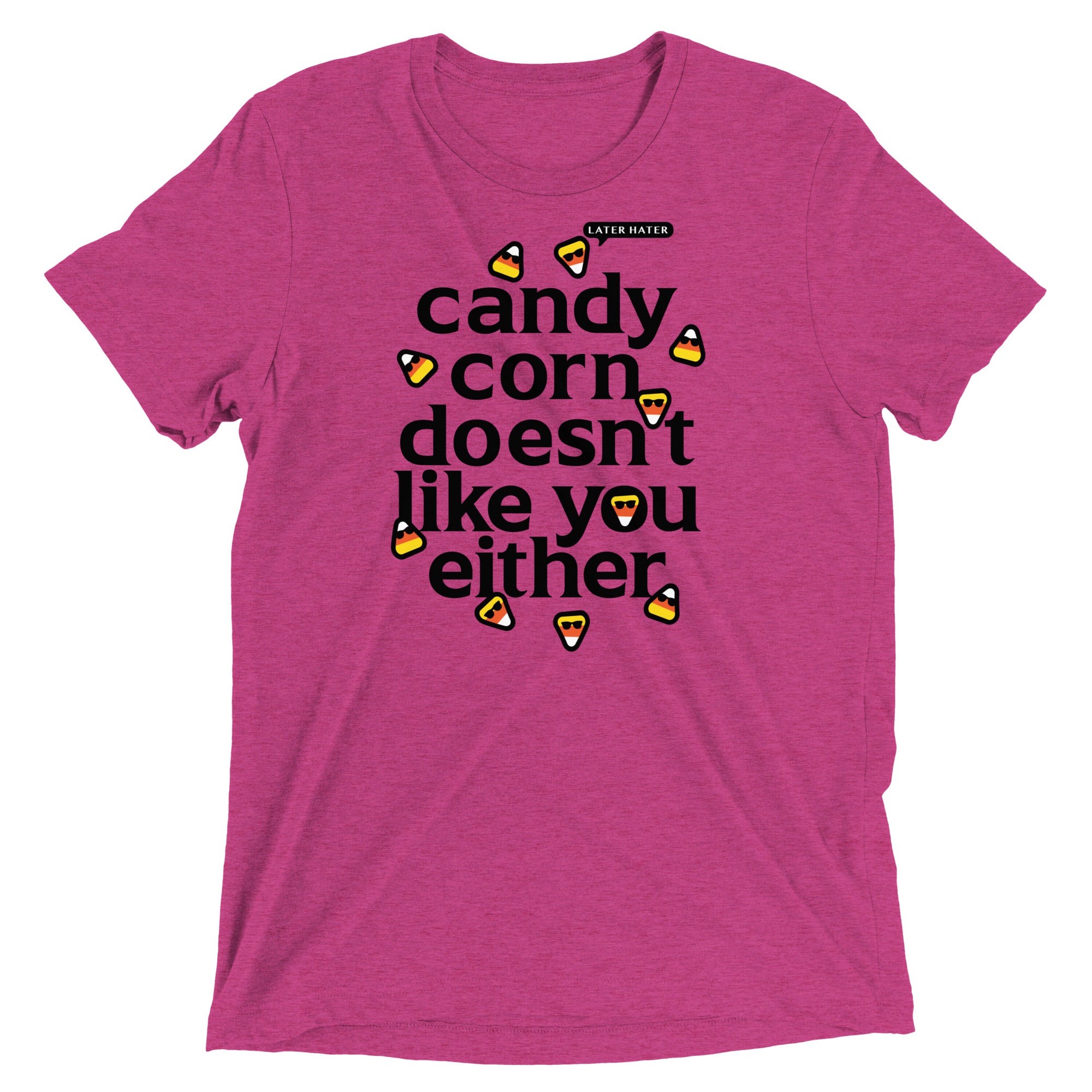 Candy Corn Doesn't Like You Either Men's Tri-Blend Tee