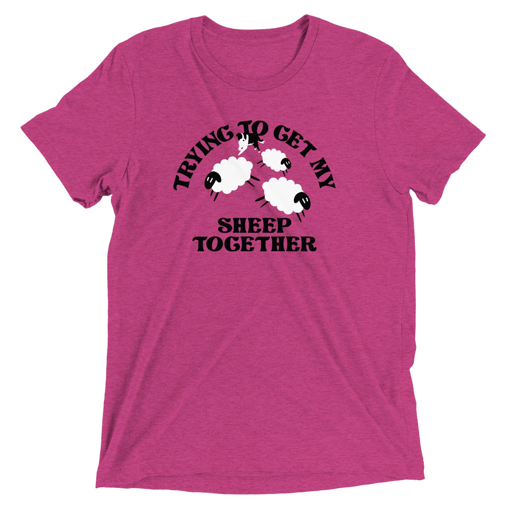 Trying To Get My Sheep Together Men's Tri-Blend Tee