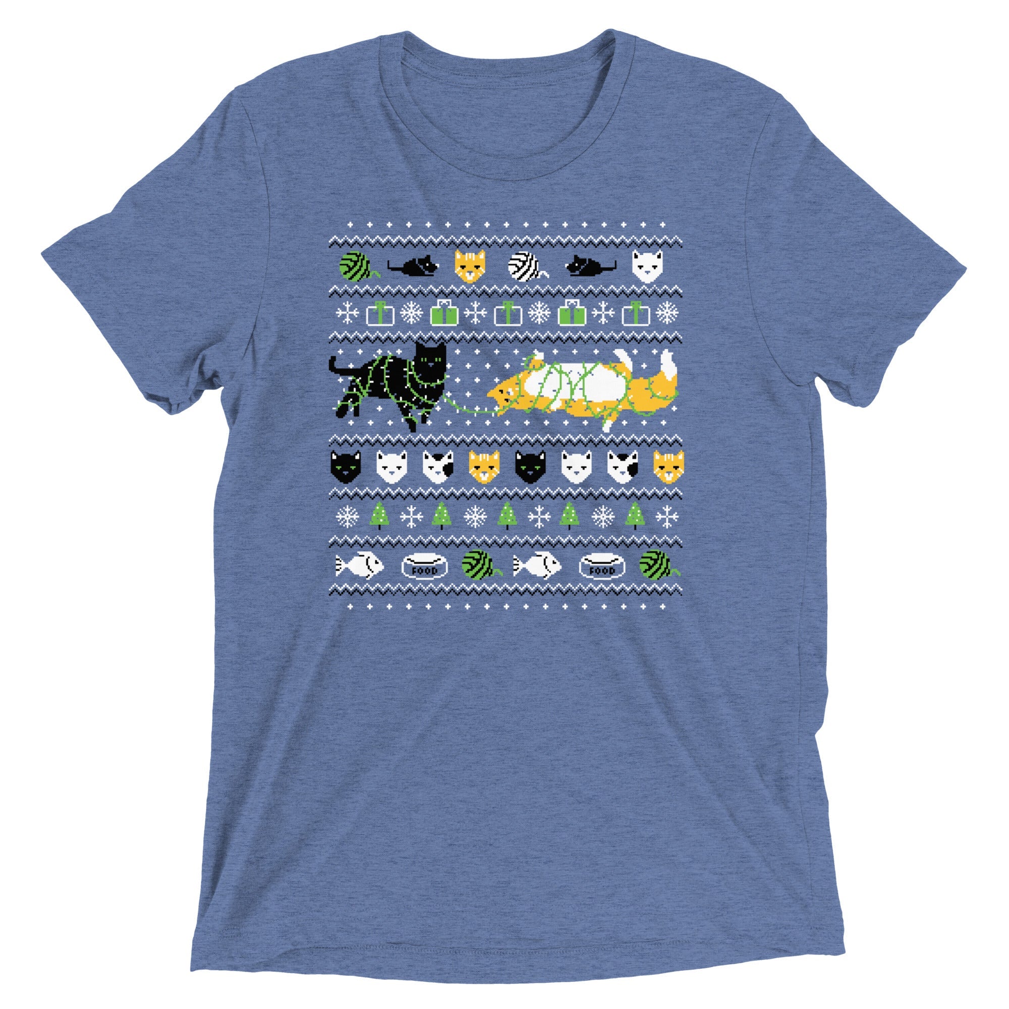 Ugly Cat Sweater Men's Tri-Blend Tee