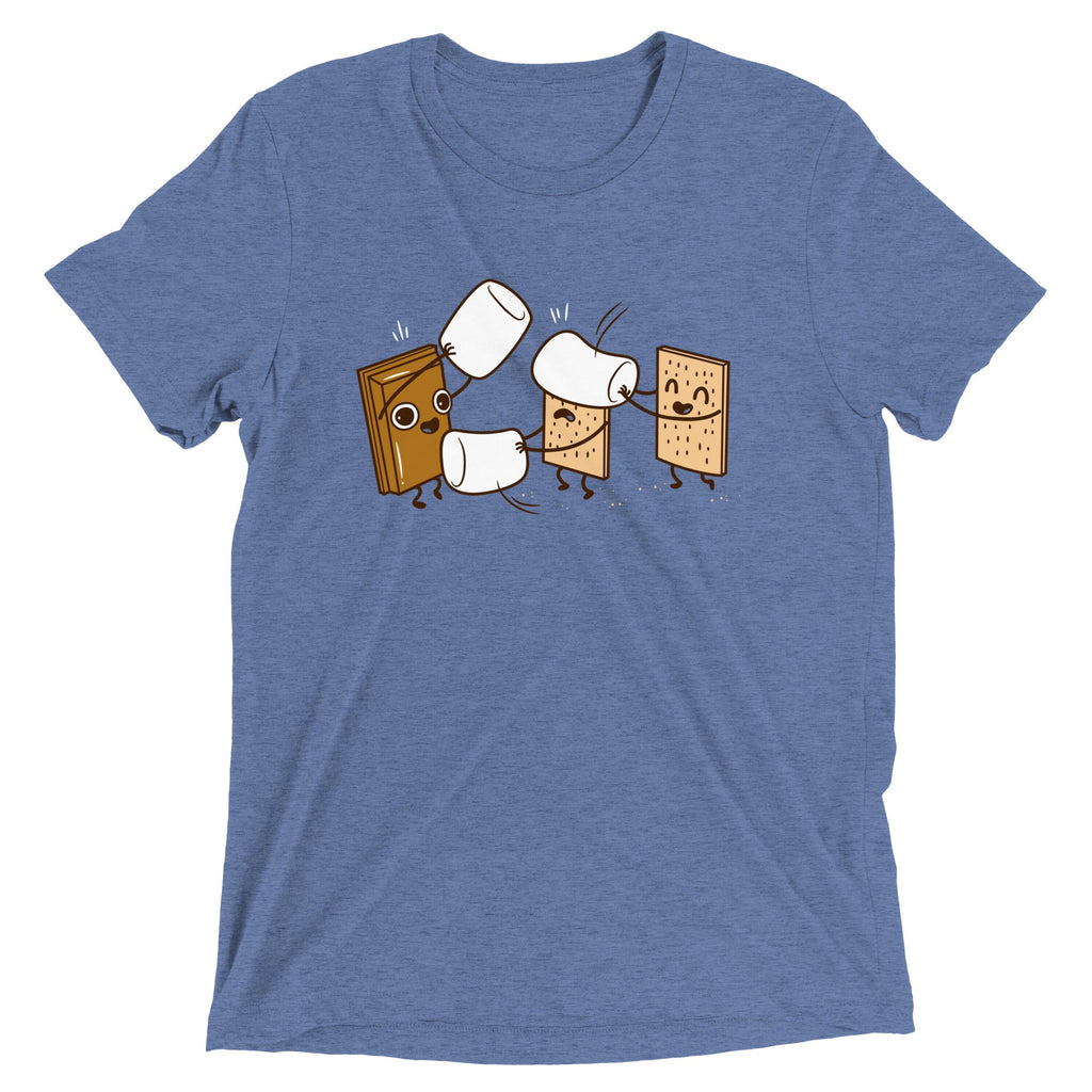 How S'mores Are Made Men's Tri-Blend Tee