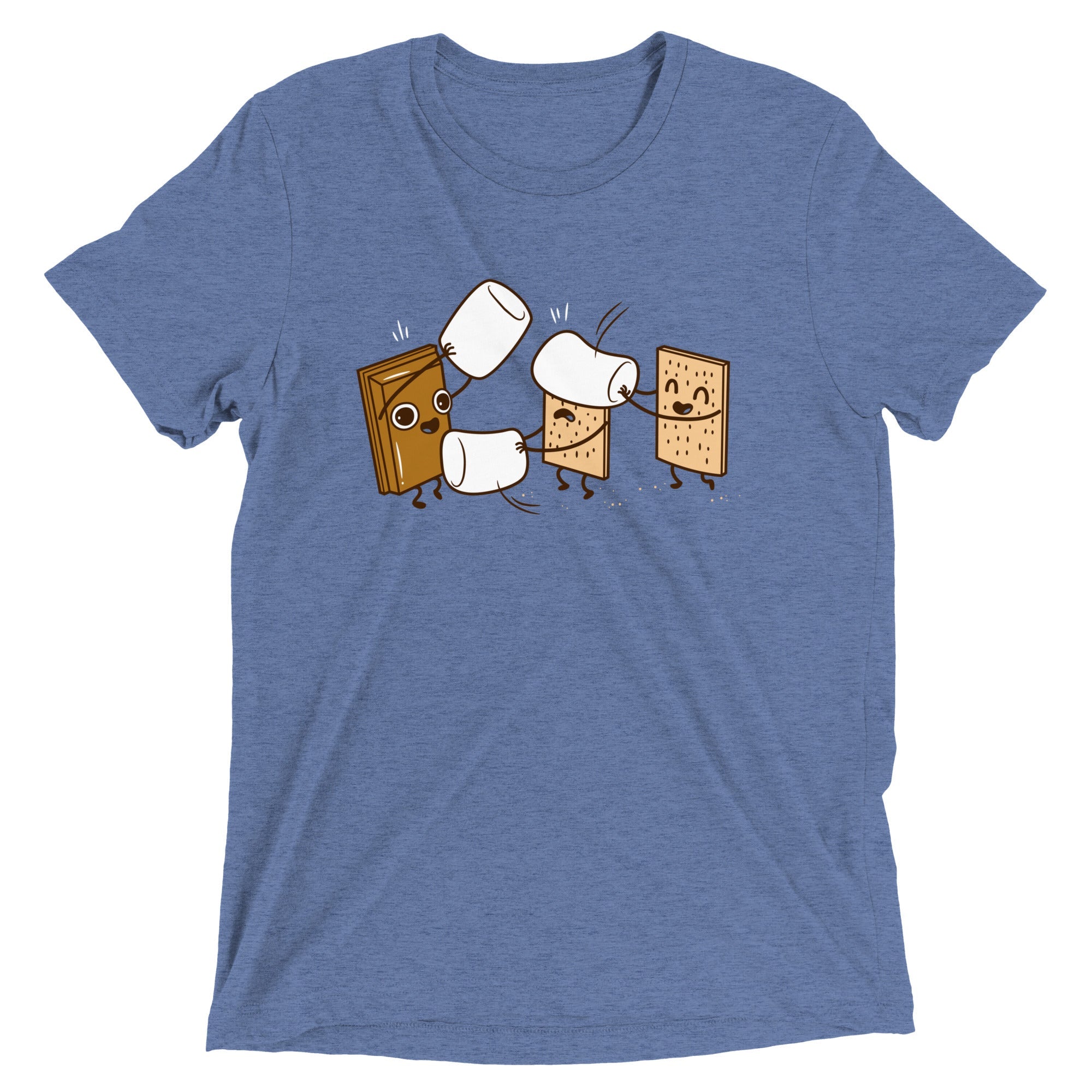How S'mores Are Made Men's Tri-Blend Tee