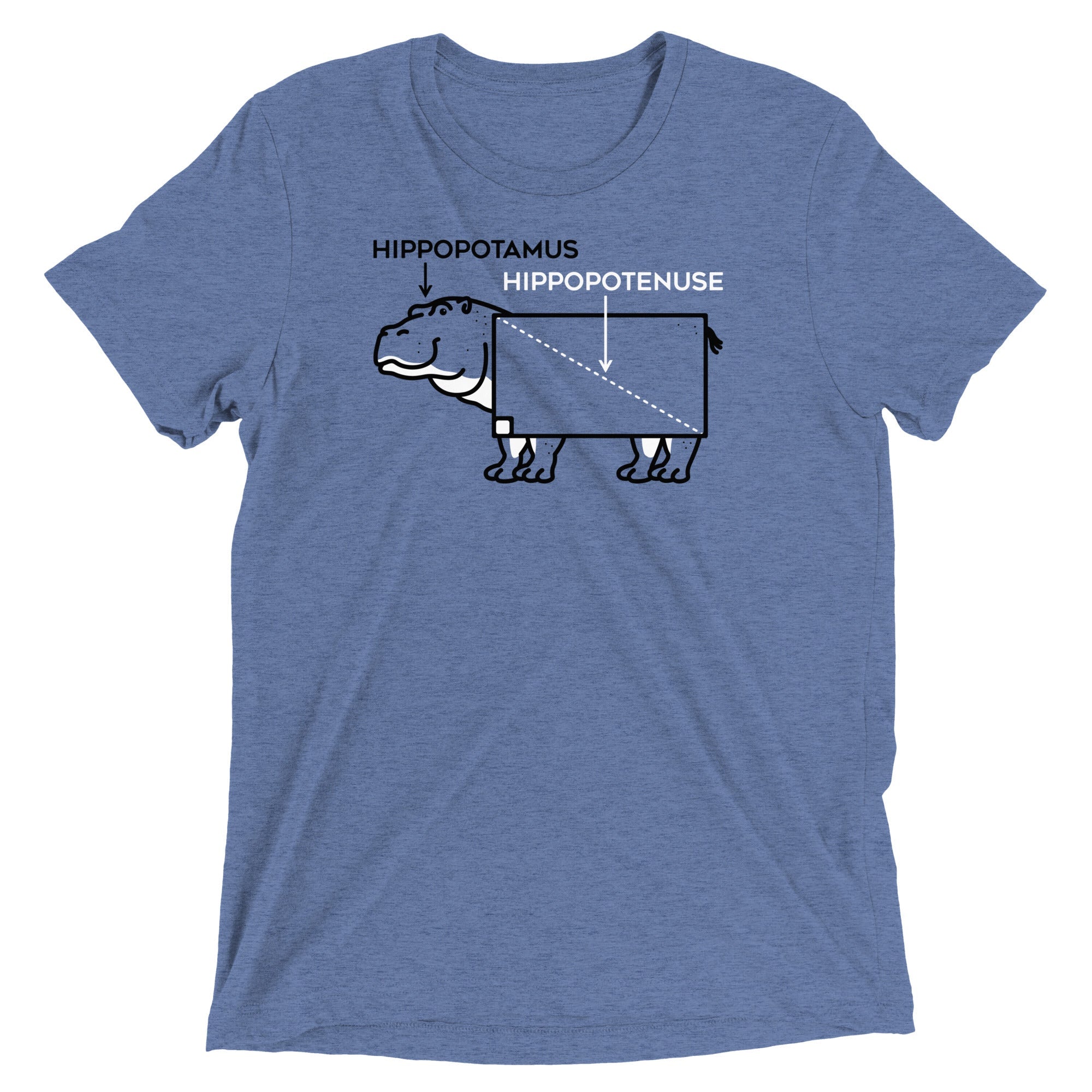 Hippopotenuse Men's Tri-Blend Tee