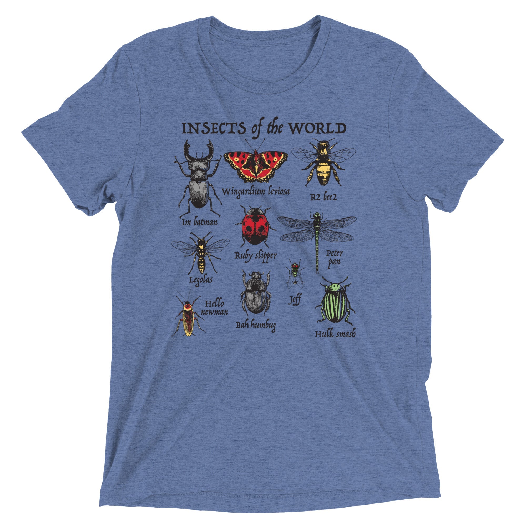 Insects Of The World Men's Tri-Blend Tee