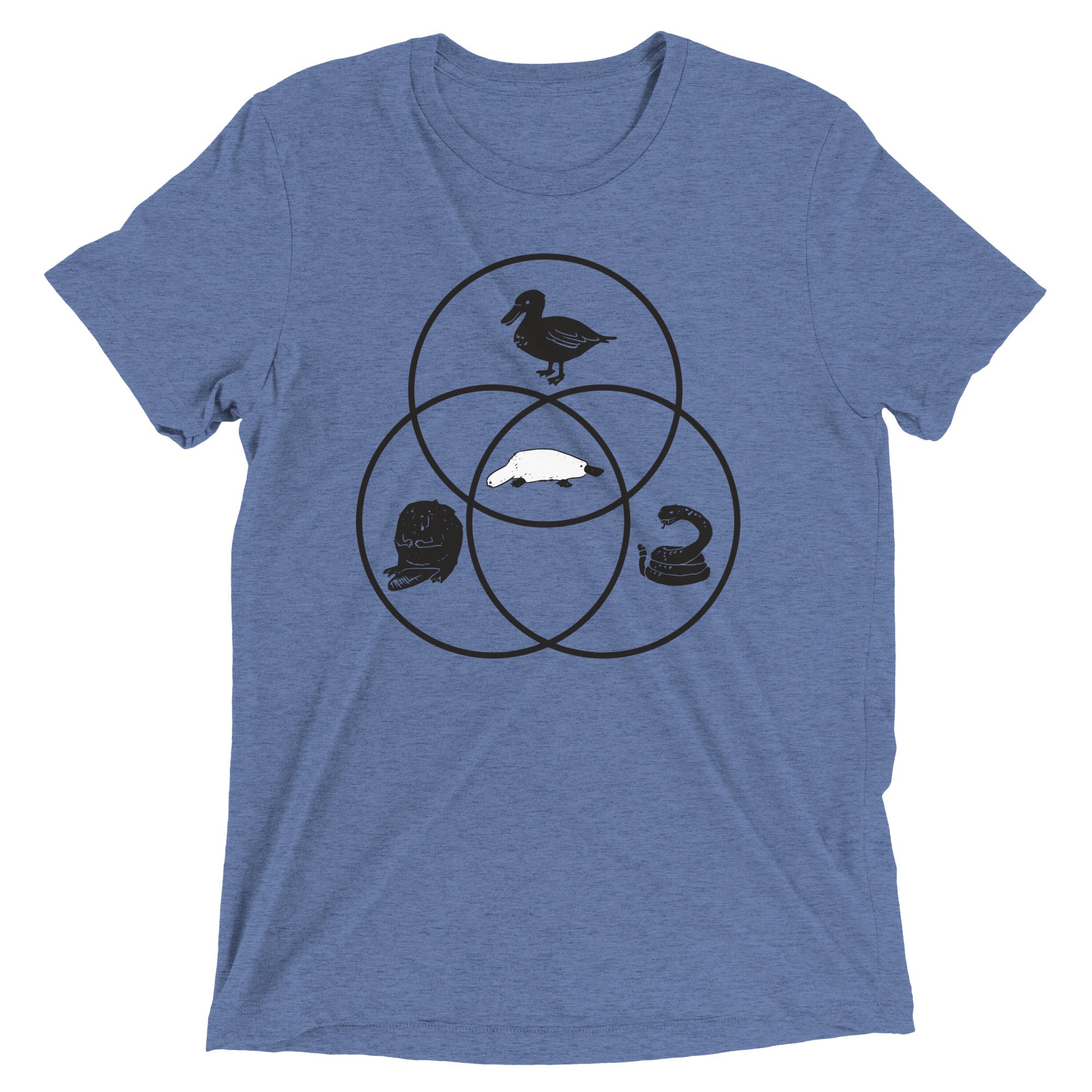 Platypus Venn Diagram Men's Tri-Blend Tee
