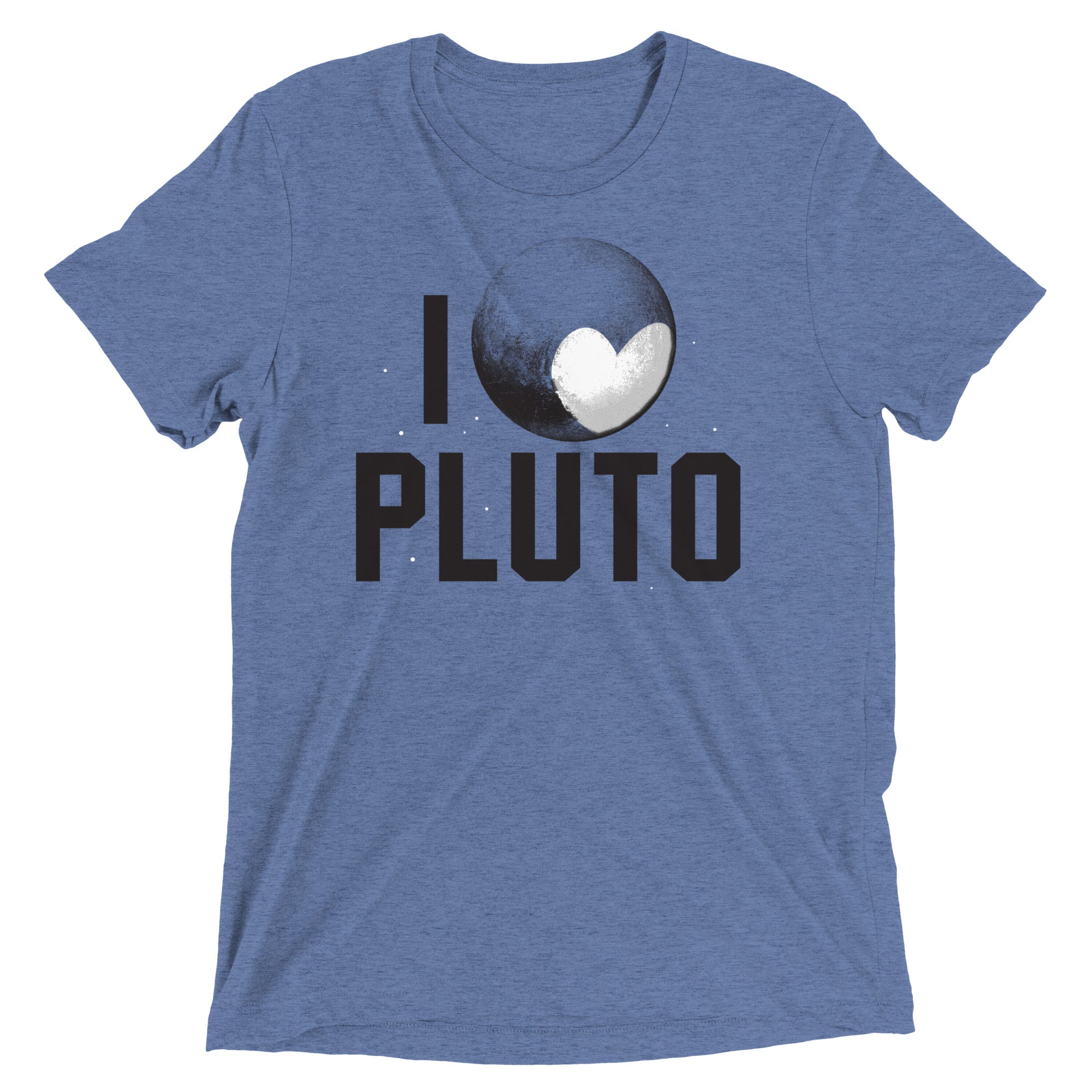 I Heart Pluto Men's Tri-Blend Tee