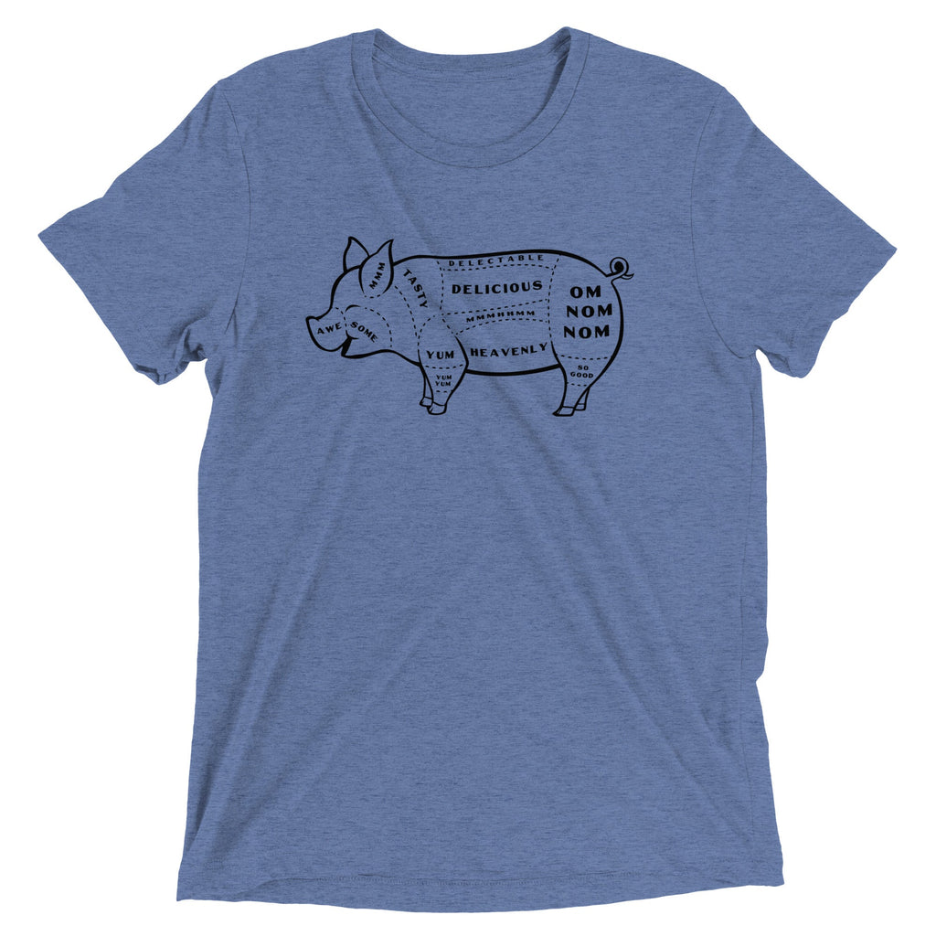 Tasty Pig Cuts Men's Tri-Blend Tee