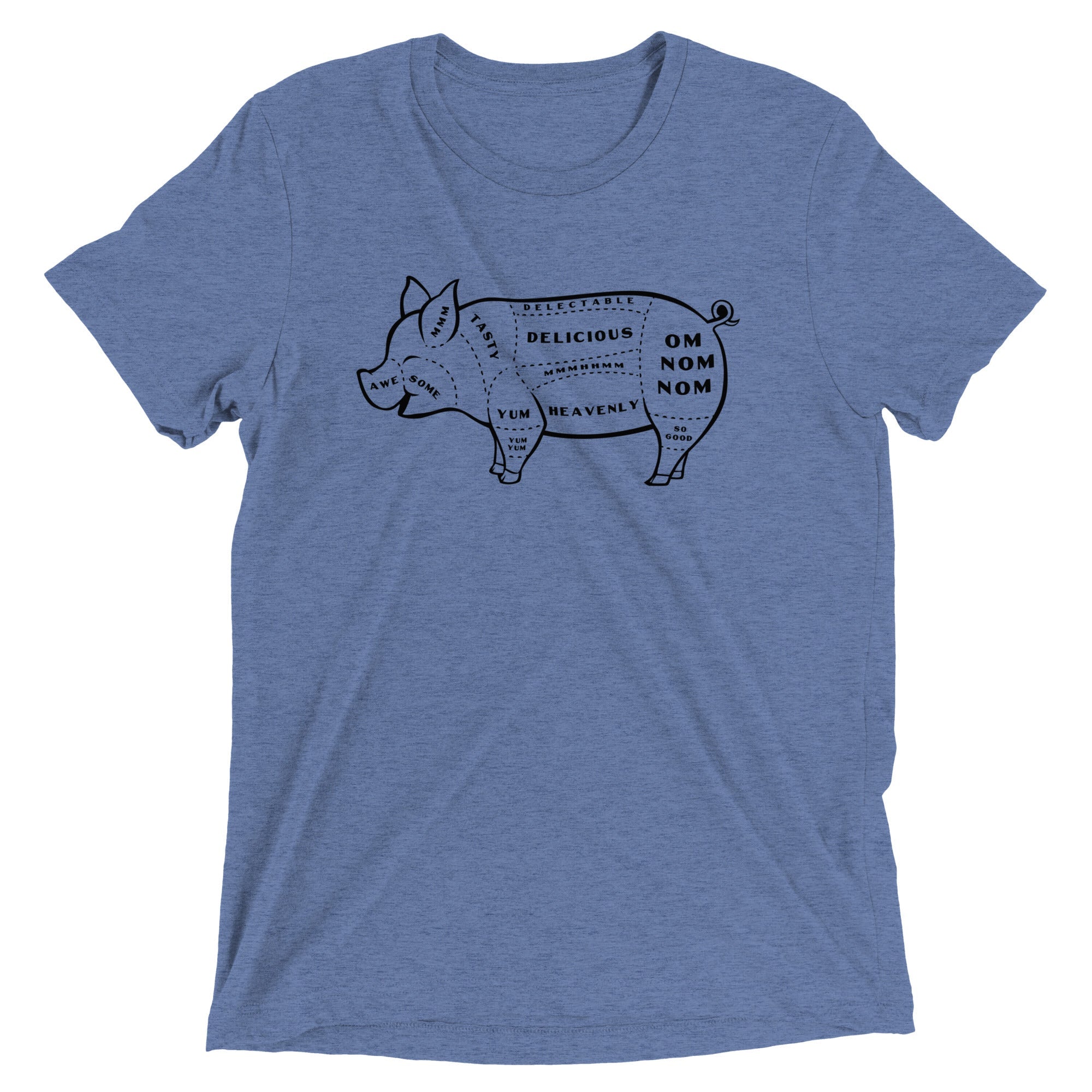 Tasty Pig Cuts Men's Tri-Blend Tee