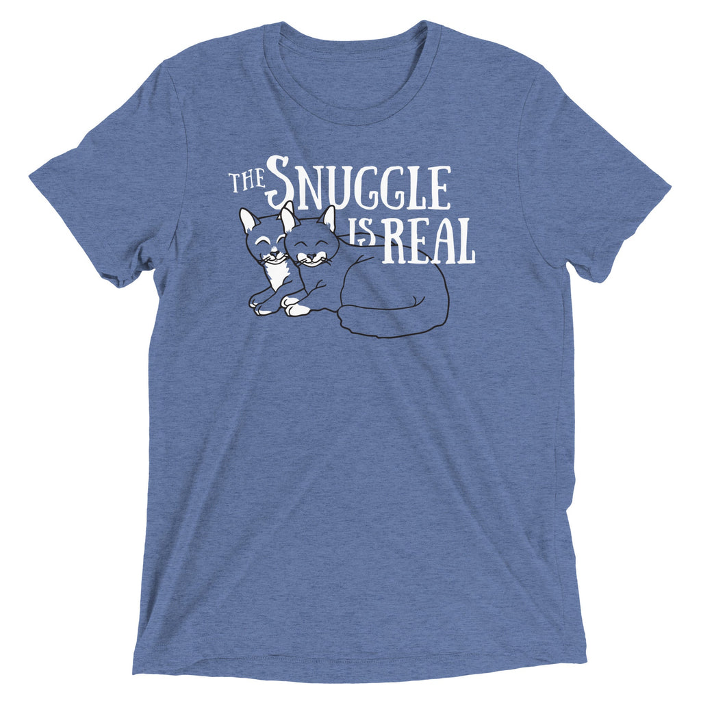 The Snuggle Is Real Men's Tri-Blend Tee