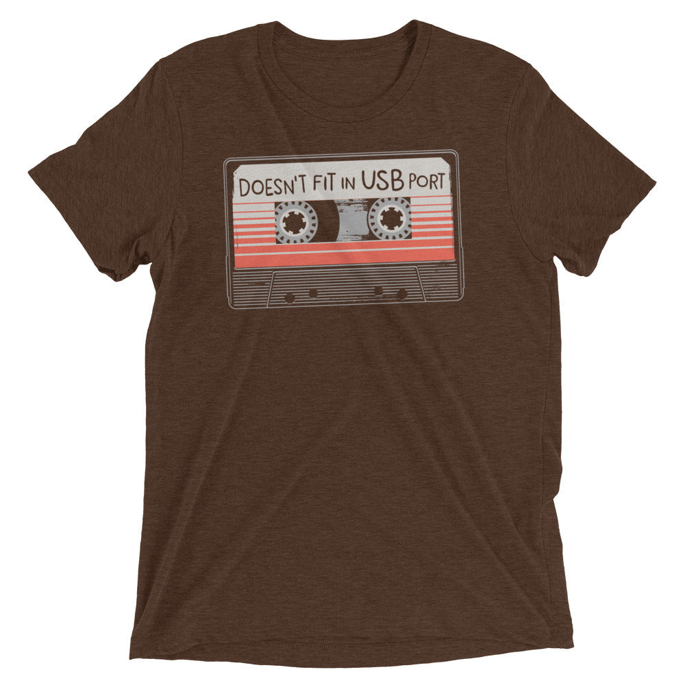 Doesn't Fit In USB Port Men's Tri-Blend Tee
