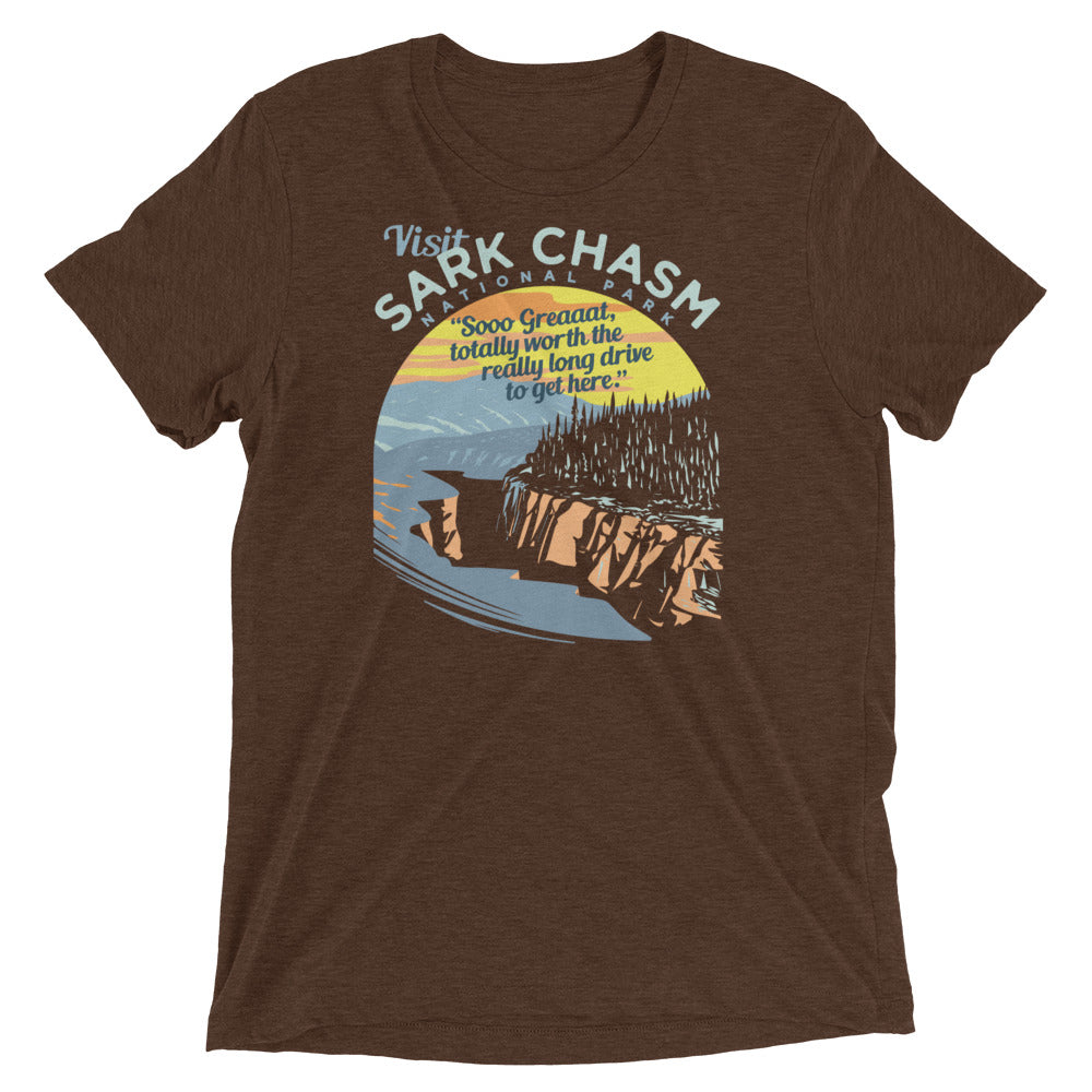 Visit Sark Chasm Men's Tri-Blend Tee
