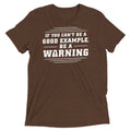 Be A Warning Men's Tri-Blend Tee