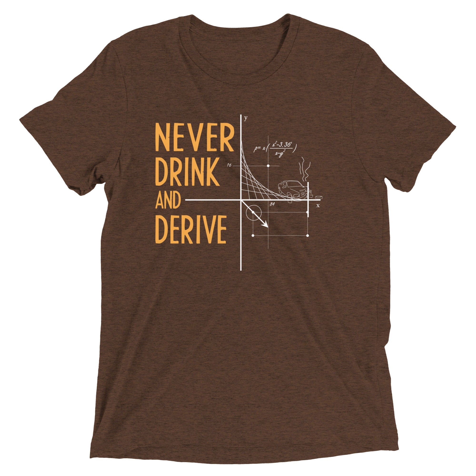 Never Drink and Derive Men's Tri-Blend Tee