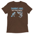 Sharks Hug With Their Mouths Men's Tri-Blend Tee