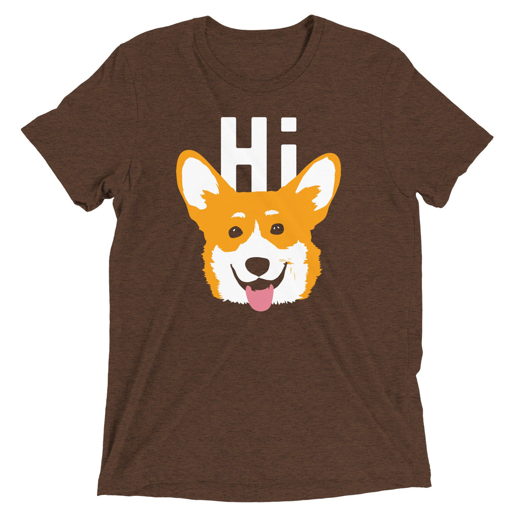 Hi Corgi Men's Tri-Blend Tee