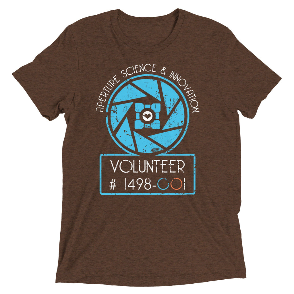 Aperture Science Volunteer Men's Tri-Blend Tee