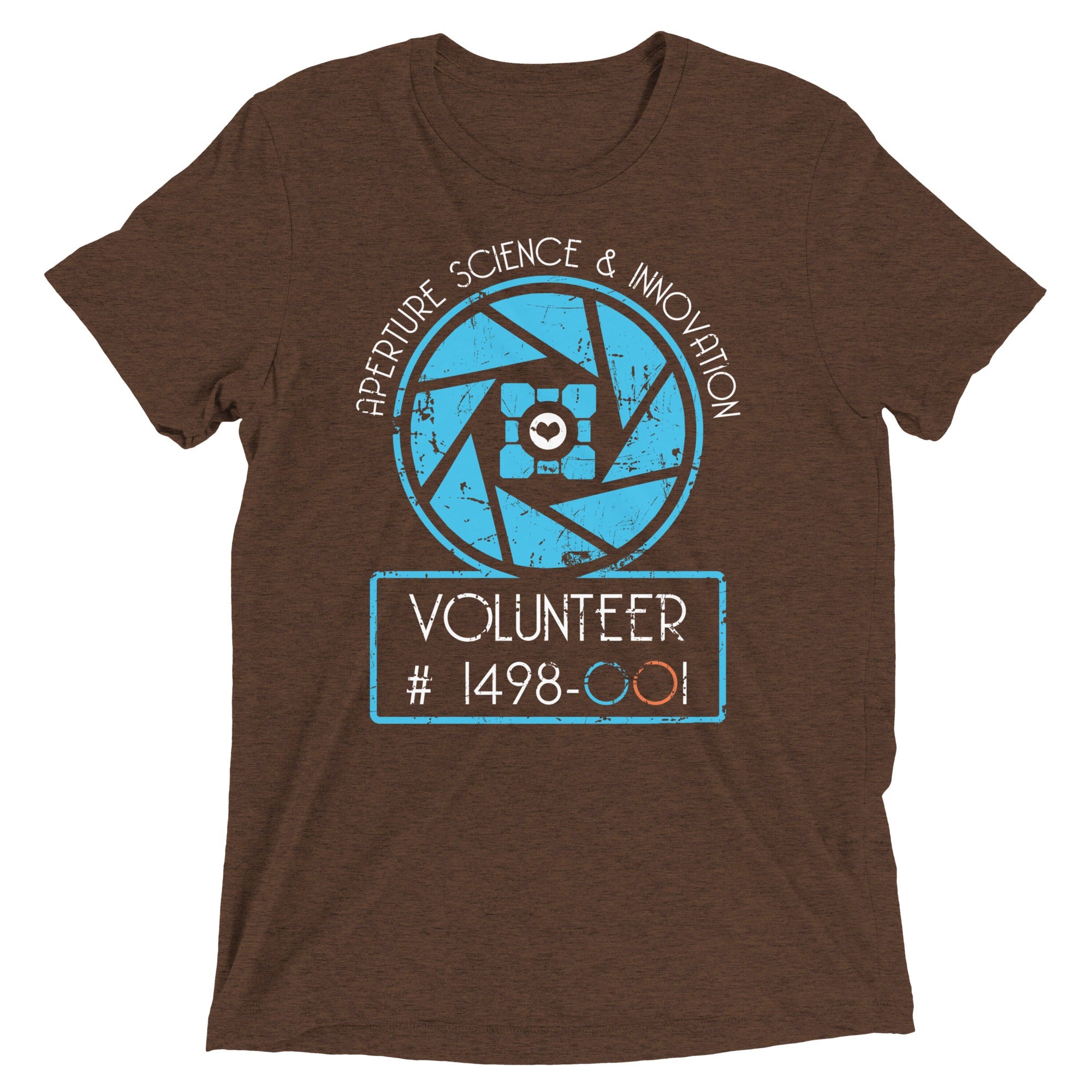 Aperture Science Volunteer Men's Tri-Blend Tee