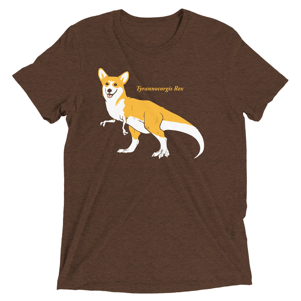 Tyrannocorgis Rex Men's Tri-Blend Tee