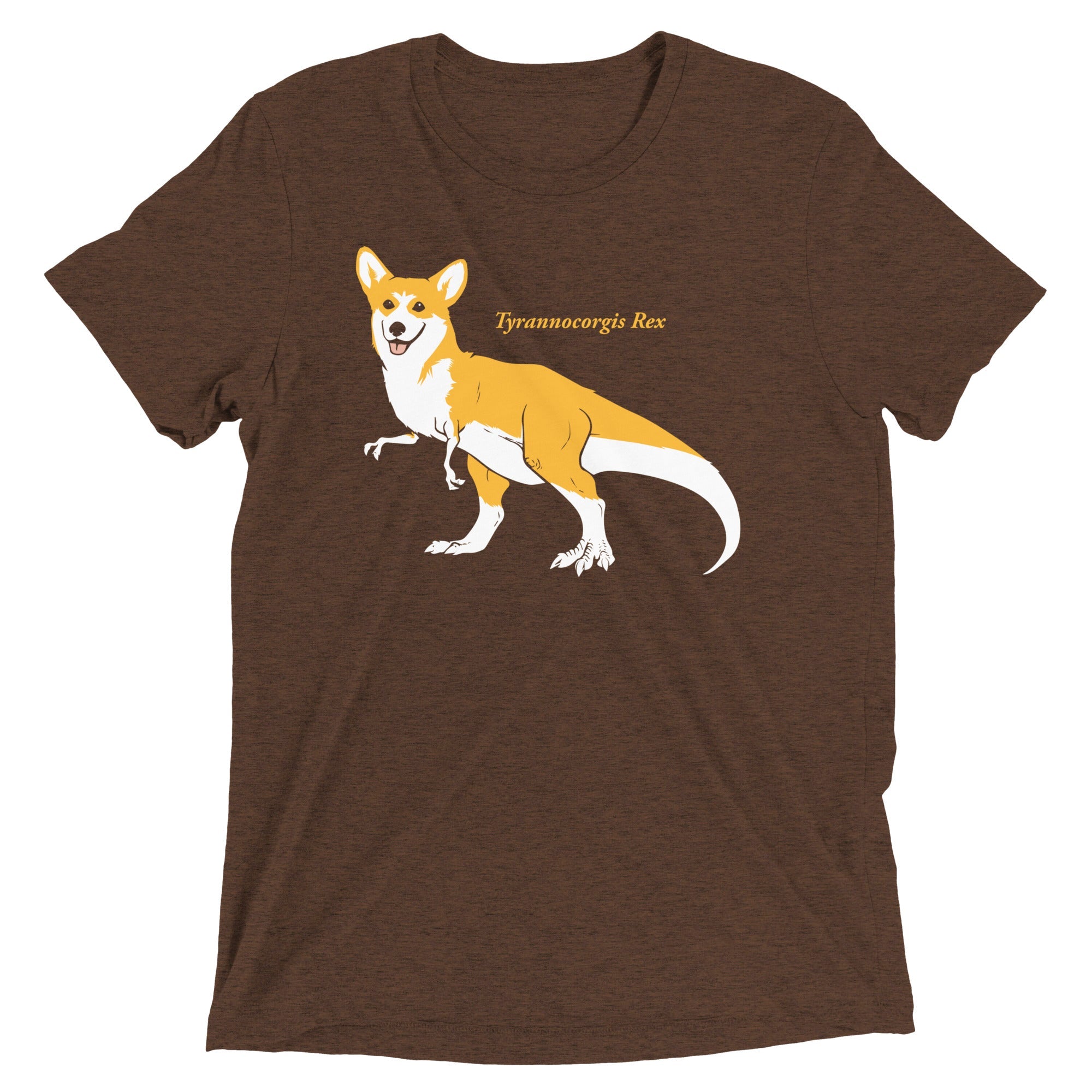 Tyrannocorgis Rex Men's Tri-Blend Tee