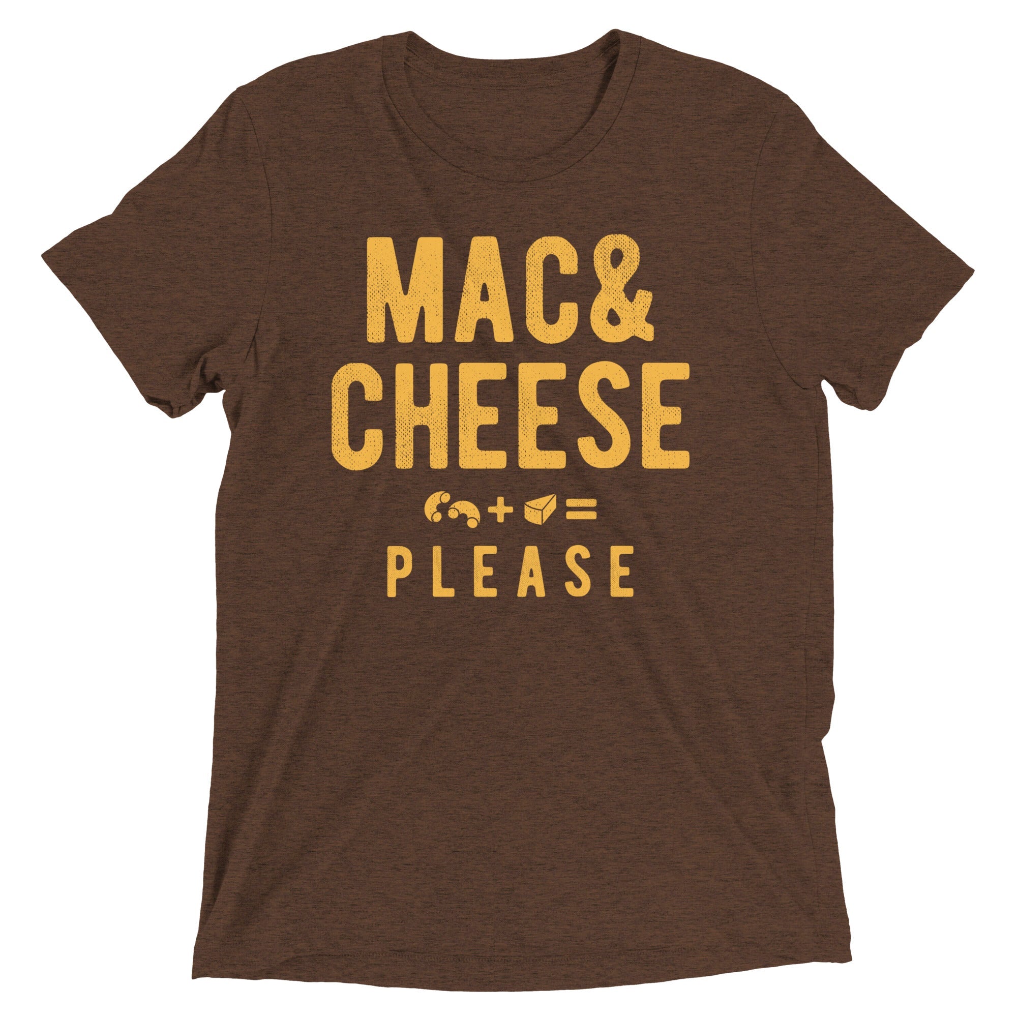 Mac And Cheese Please Men's Tri-Blend Tee