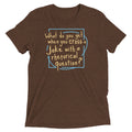When You Cross A Joke With A Rhetorical Question? Men's Tri-Blend Tee