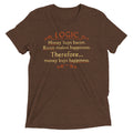 Money Buys Happiness Men's Tri-Blend Tee