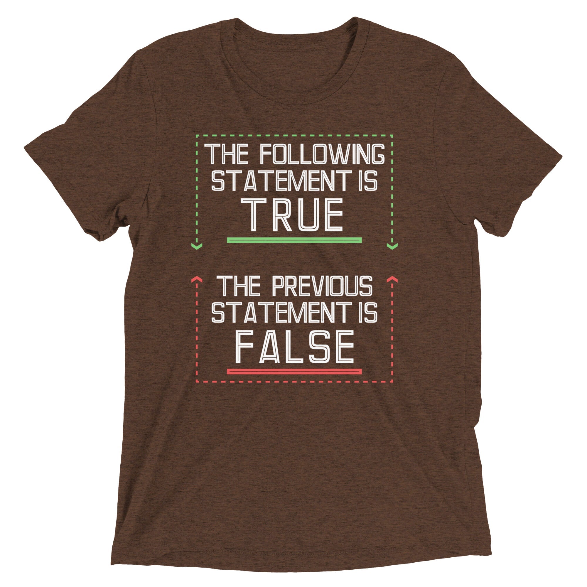 The Following Statement Is True Men's Tri-Blend Tee