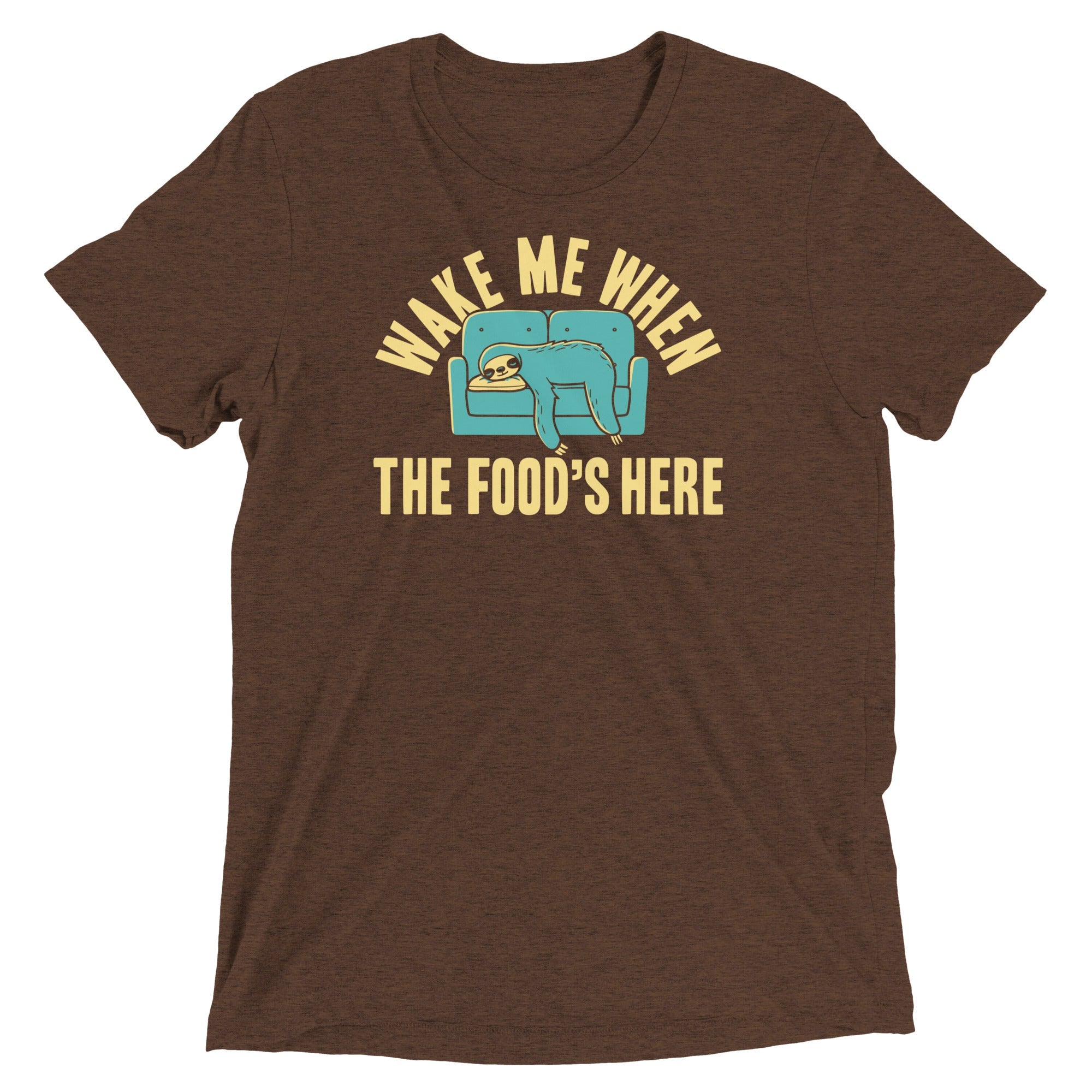 Wake Me When The Food's Here Men's Tri-Blend Tee