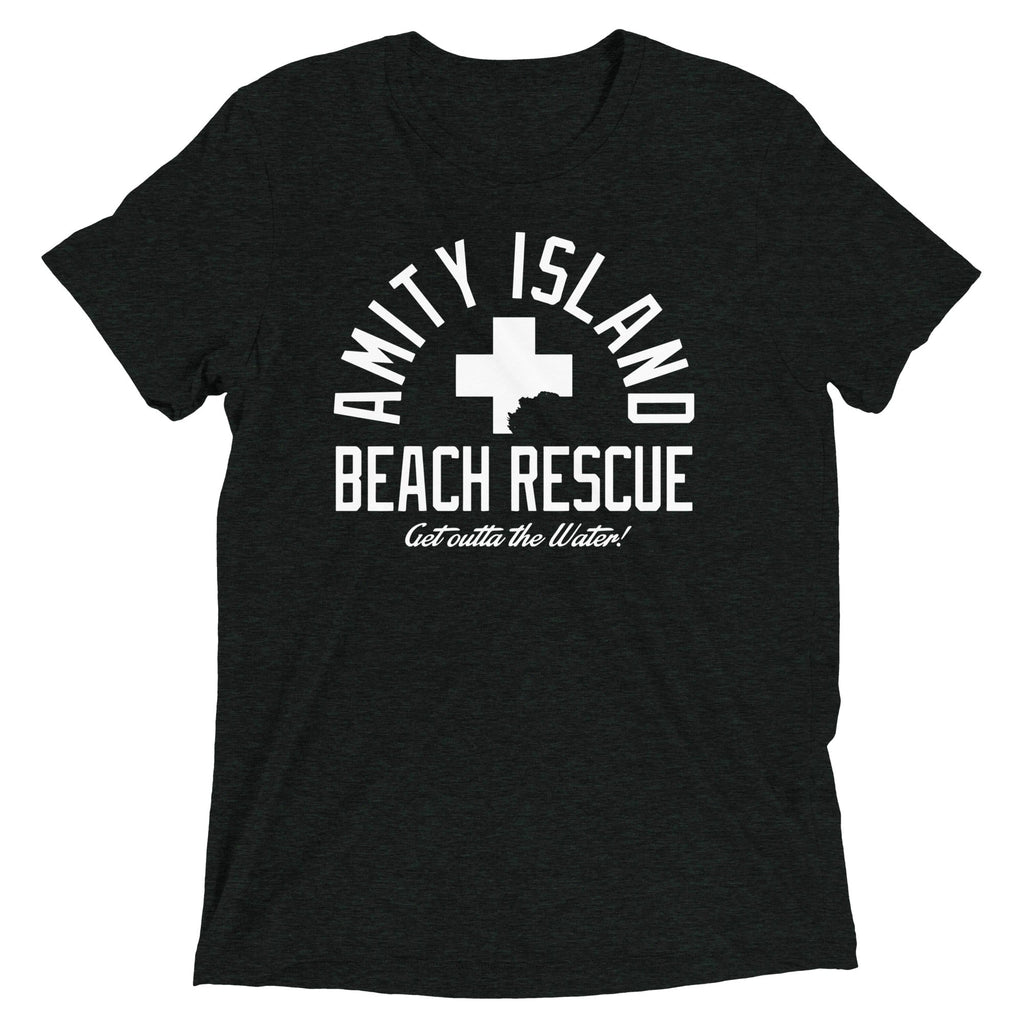 Amity Island Beach Rescue Men's Tri-Blend Tee
