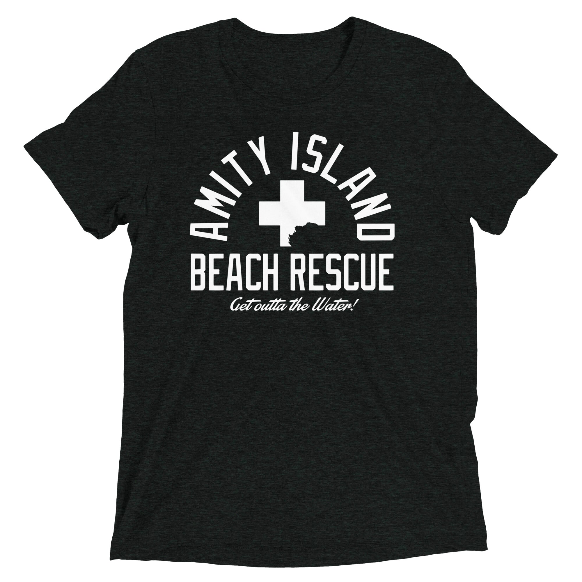 Amity Island Beach Rescue Men's Tri-Blend Tee