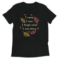 I Came. I Saw. I Forgot What I Was Doing. Men's Tri-Blend Tee