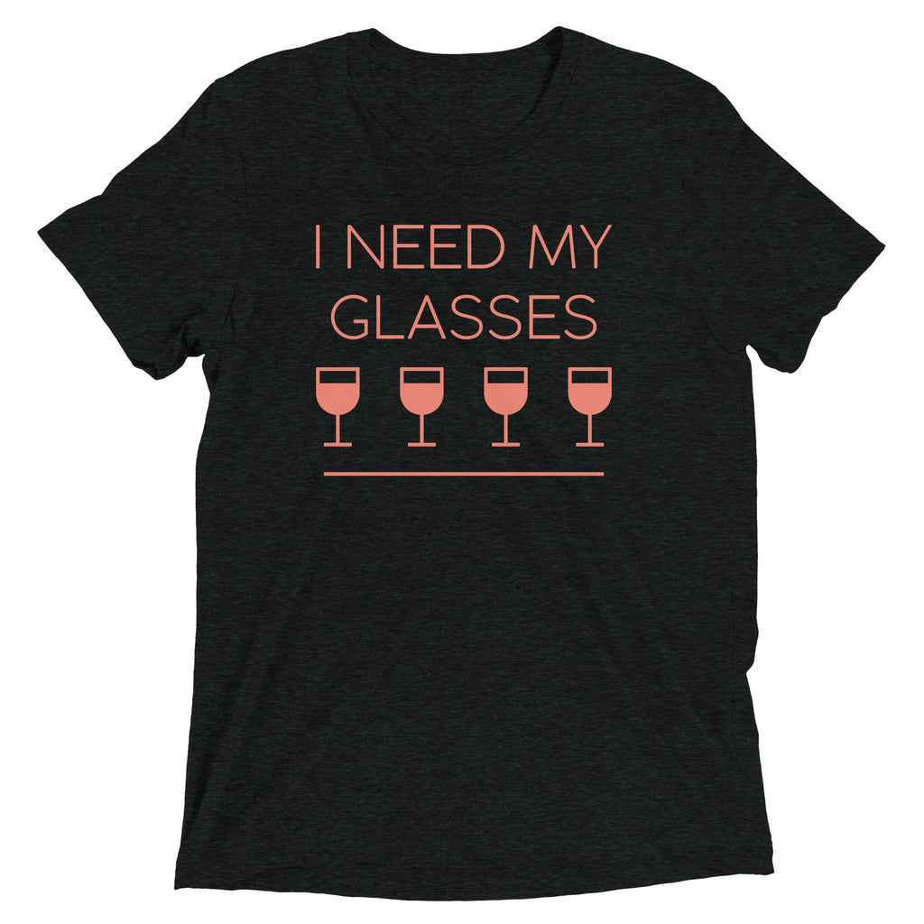 I Need My Glasses Men's Tri-Blend Tee