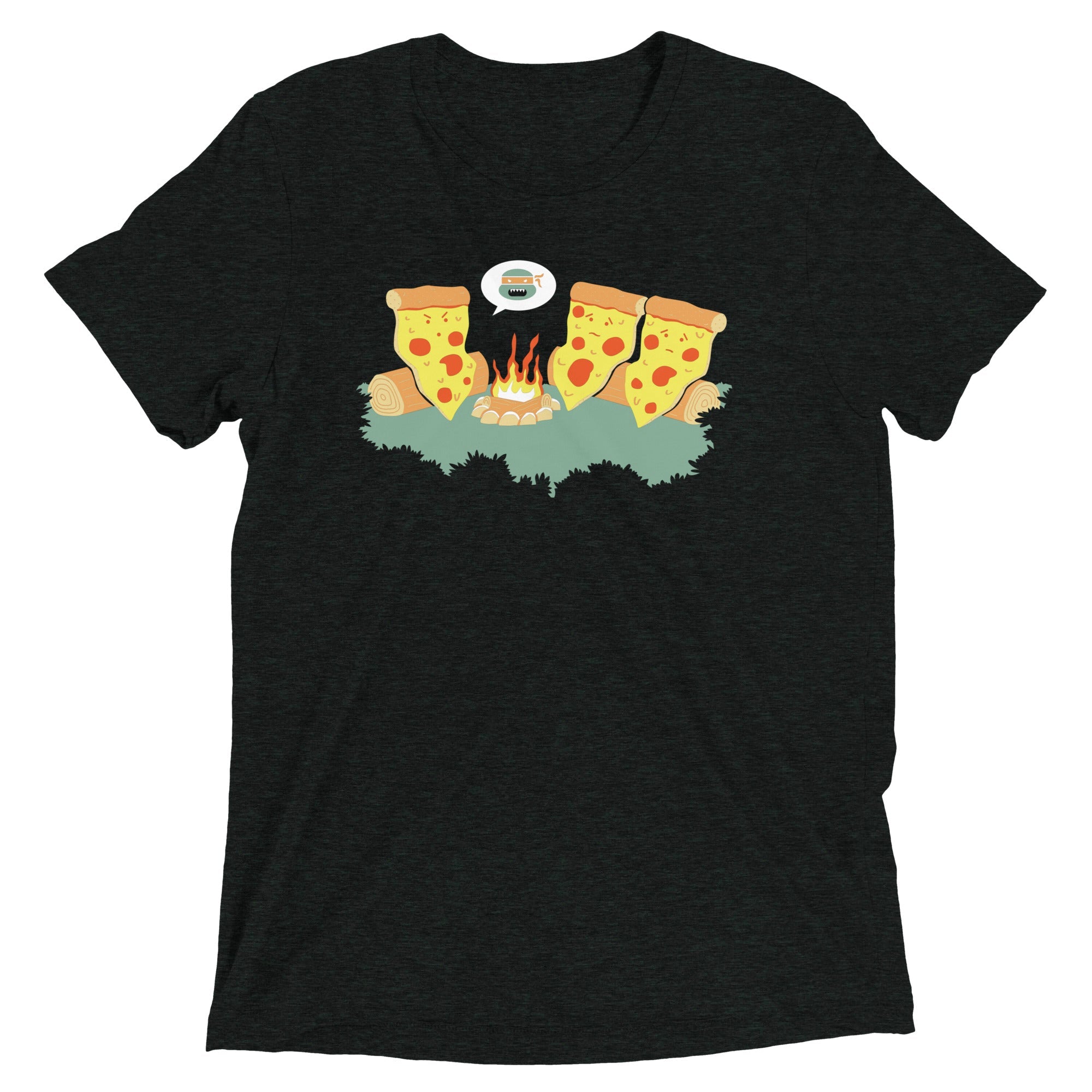 Pizza Campfire Story Men's Tri-Blend Tee