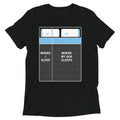 Where I Sleep, Where My Dog Sleeps Men's Tri-Blend Tee