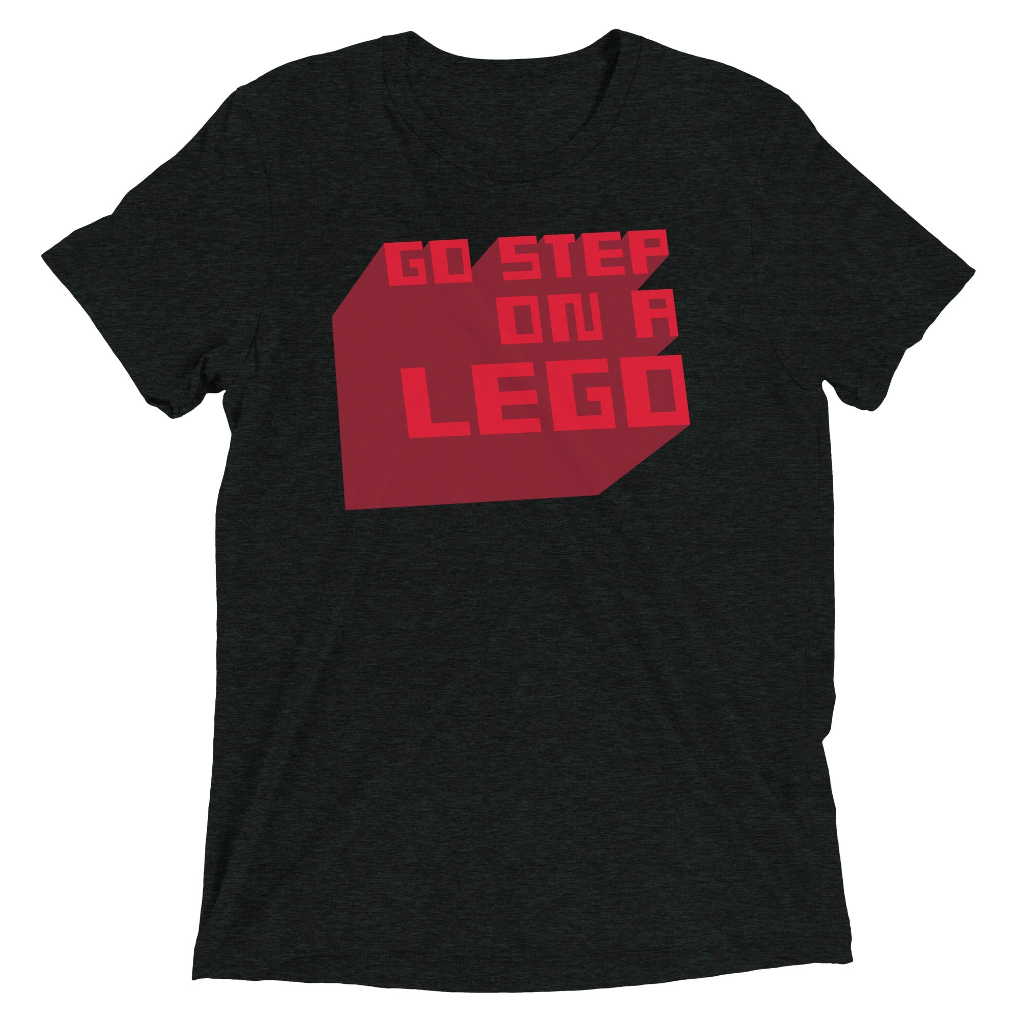 Go Step On A Lego Men's Tri-Blend Tee