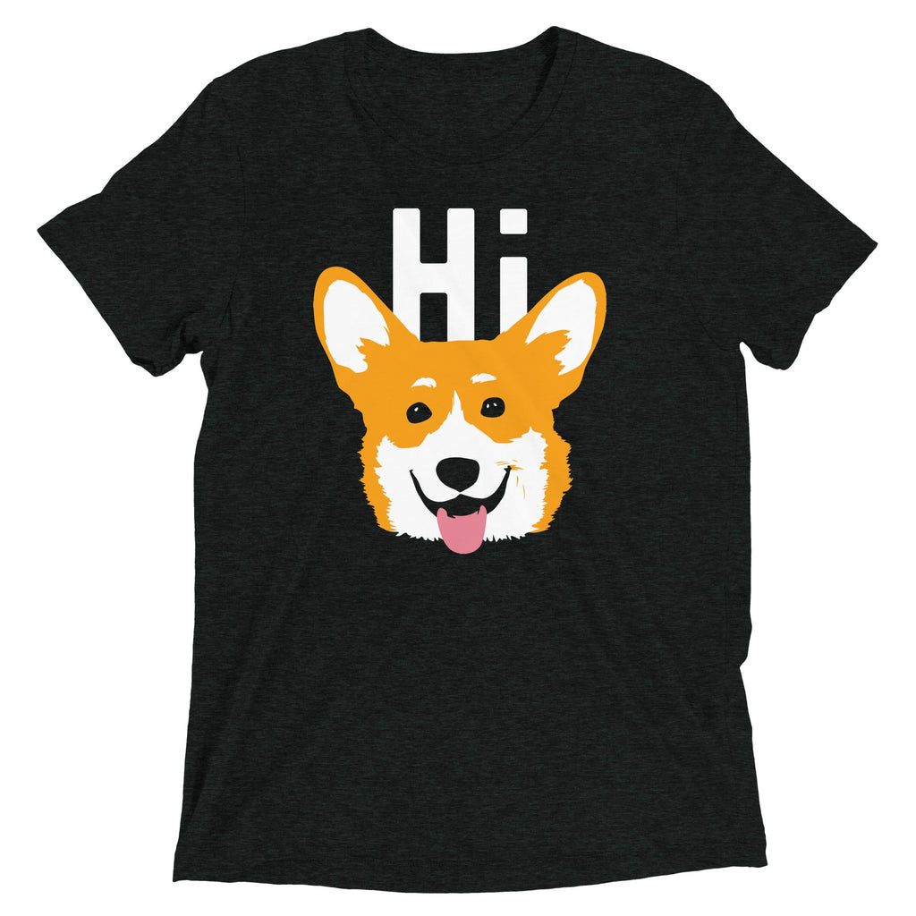 Hi Corgi Men's Tri-Blend Tee