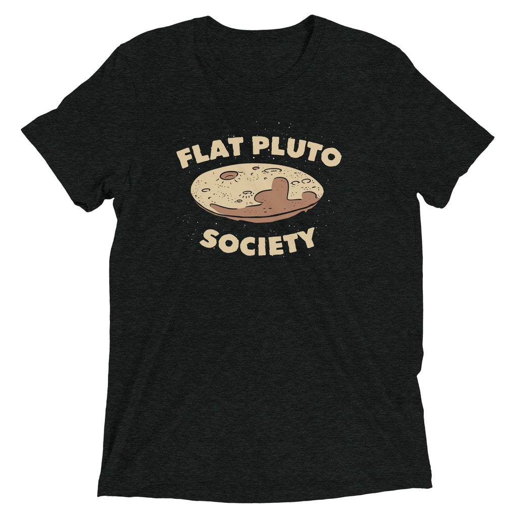 Flat Pluto Society Men's Tri-Blend Tee