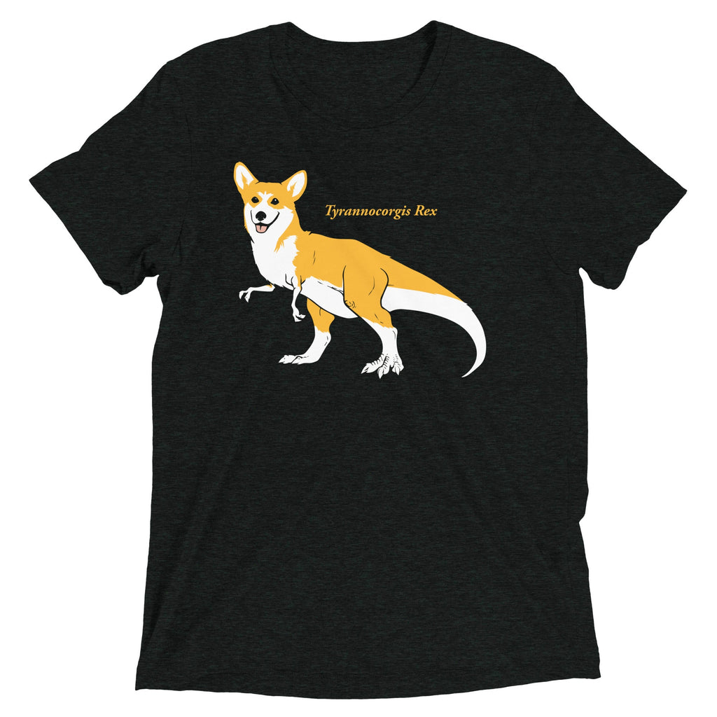 Tyrannocorgis Rex Men's Tri-Blend Tee