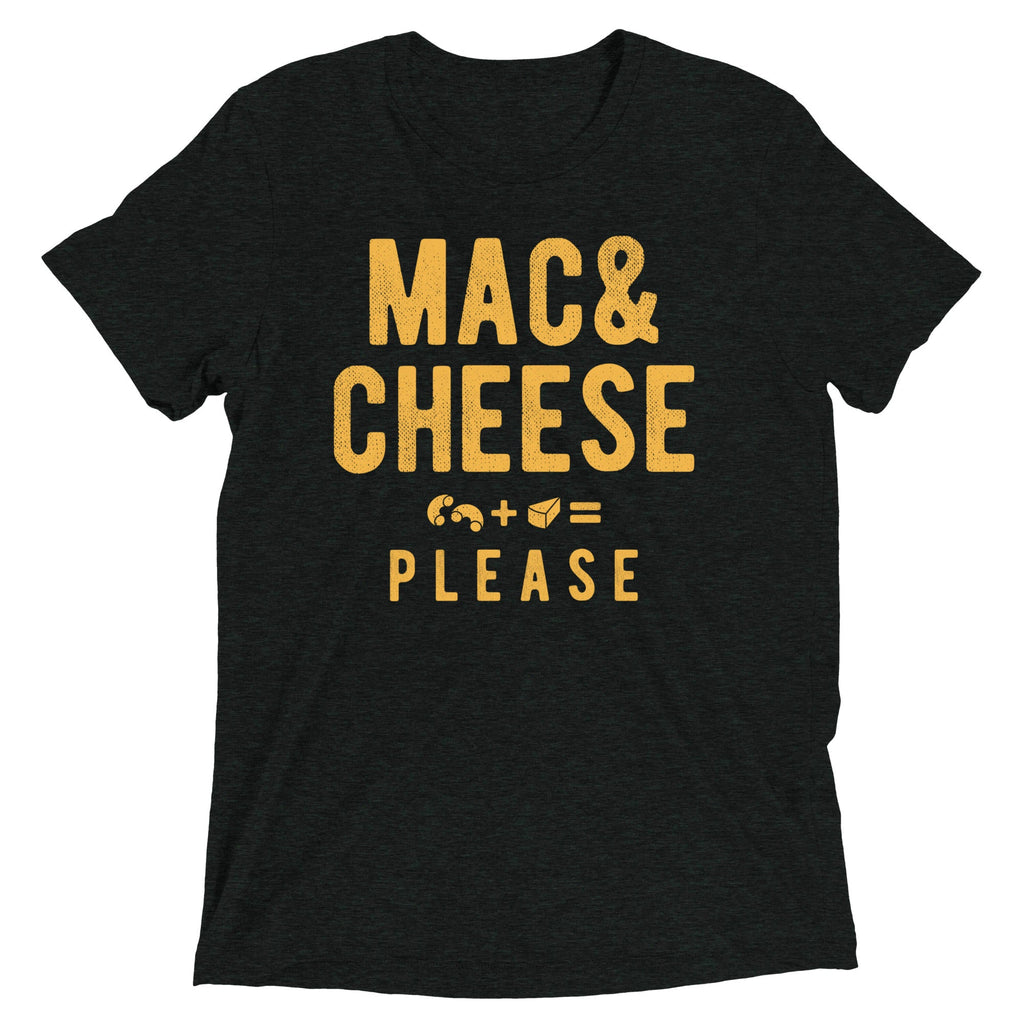 Mac And Cheese Please Men's Tri-Blend Tee