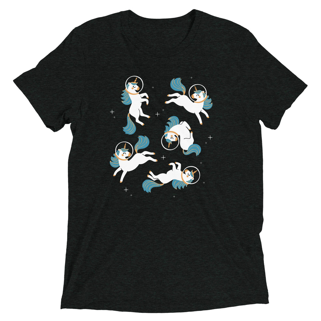 Unicorns In Space Men's Tri-Blend Tee
