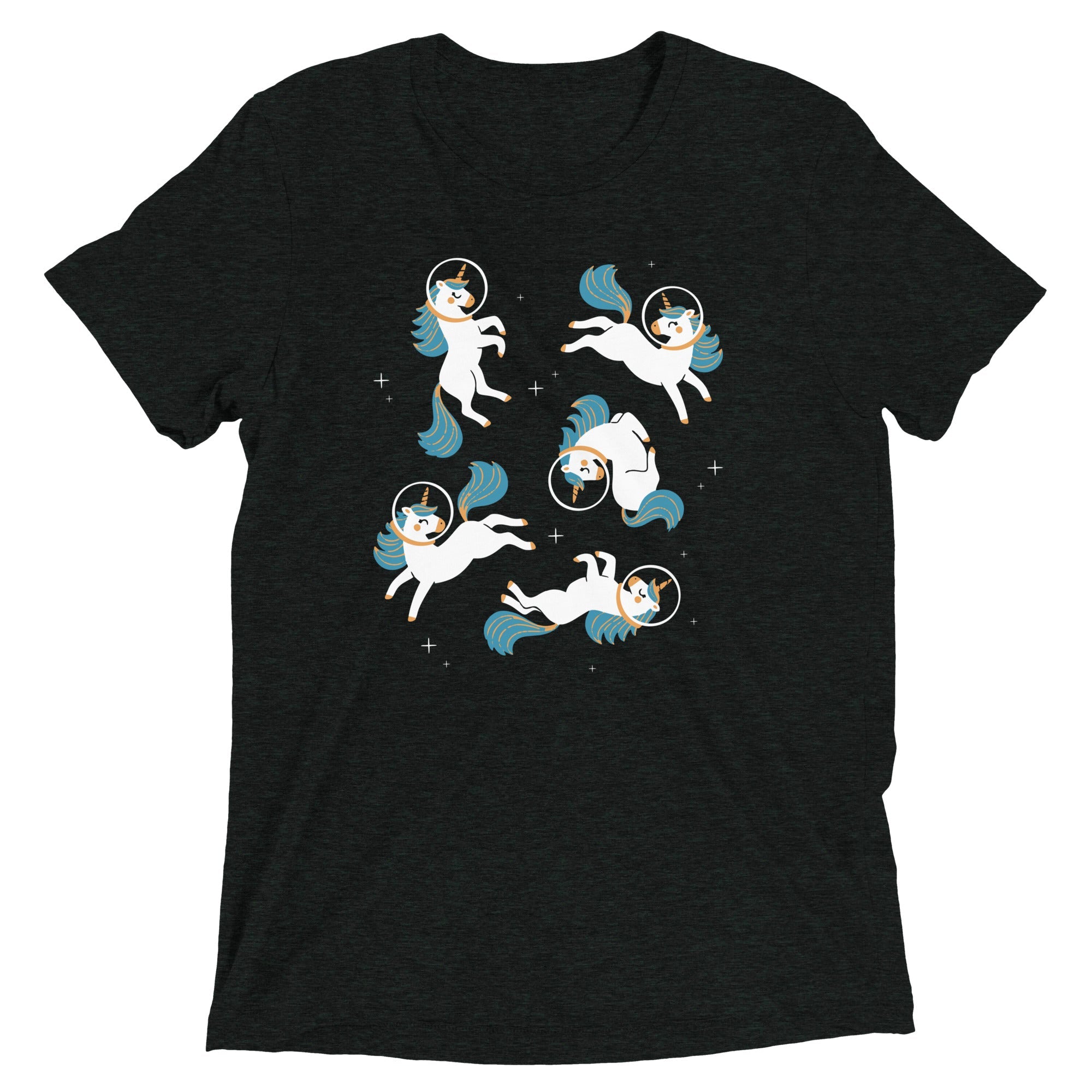 Unicorns In Space Men's Tri-Blend Tee