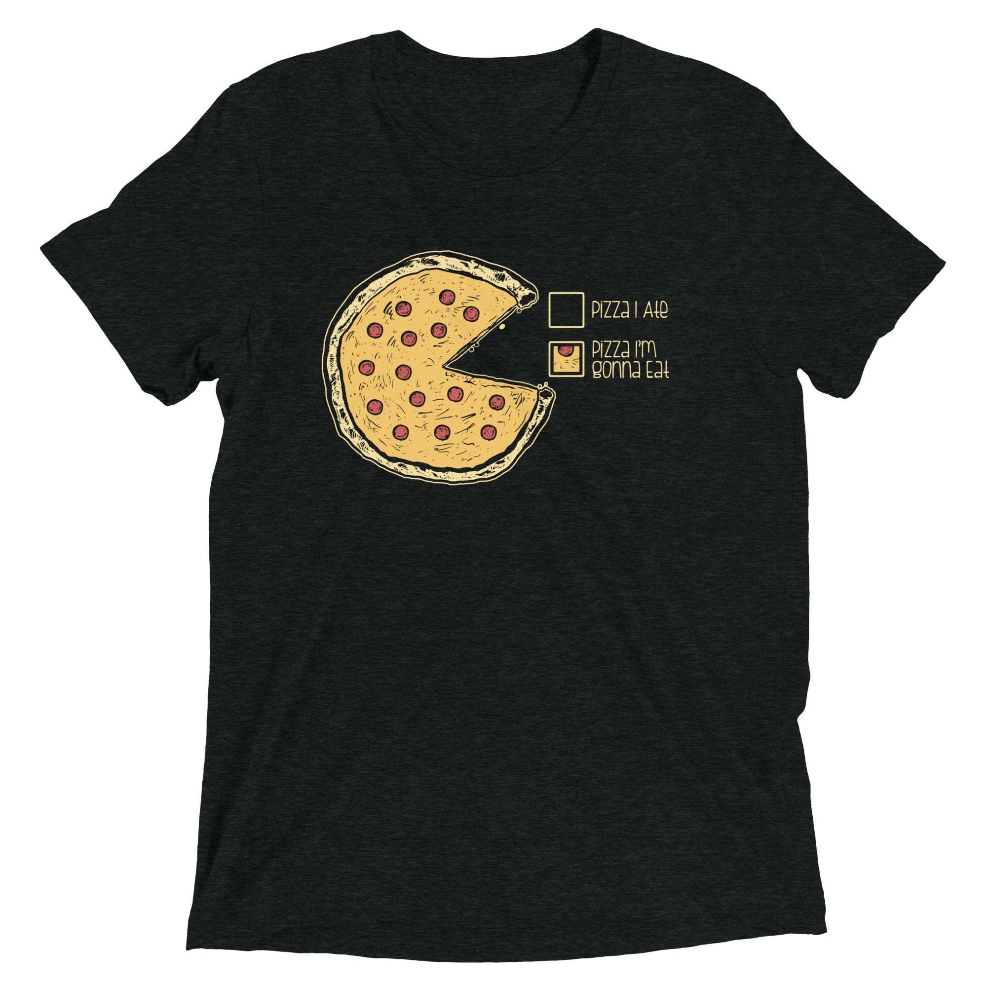 Pizza Pie Chart Men's Tri-Blend Tee