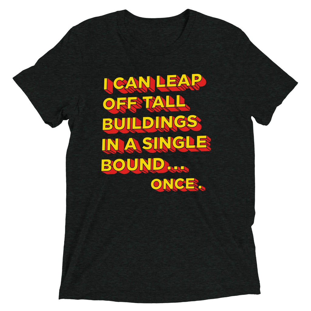 Tall Buildings In A Single Bound Men's Tri-Blend Tee