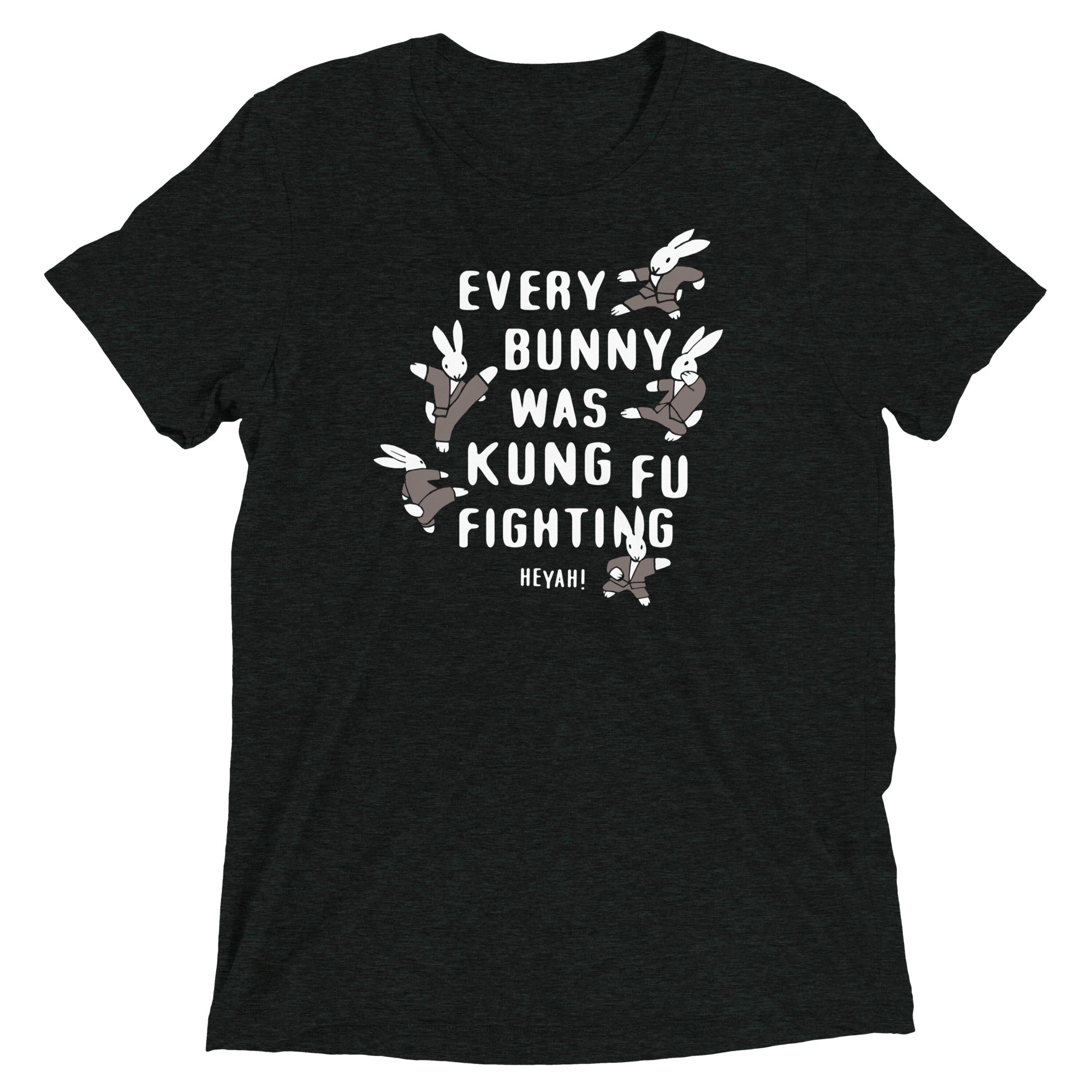 Every Bunny Was Kung Fu Fighting Men's Tri-Blend Tee