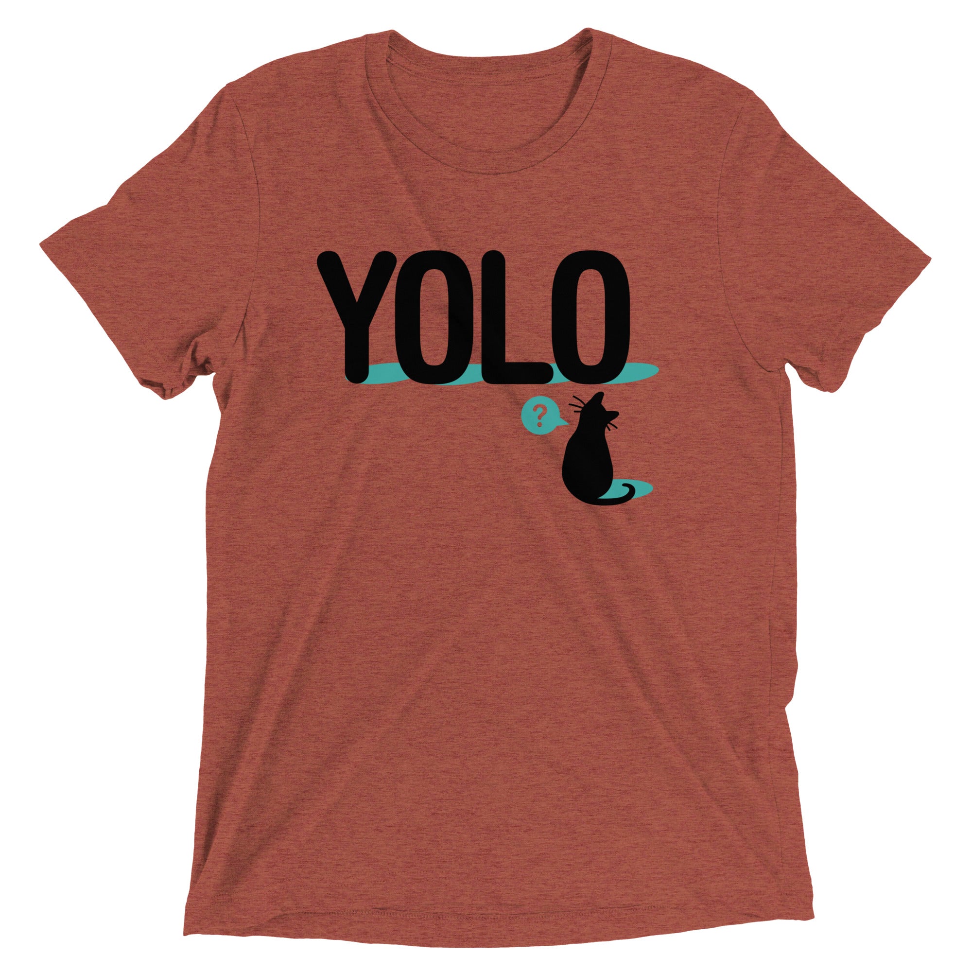 YOLO Cat Men's Tri-Blend Tee
