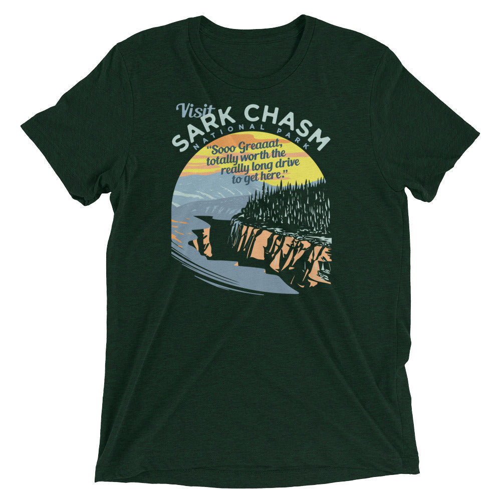 Visit Sark Chasm Men's Tri-Blend Tee