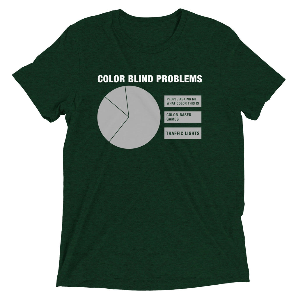 Color Blind Problems Men's Tri-Blend Tee